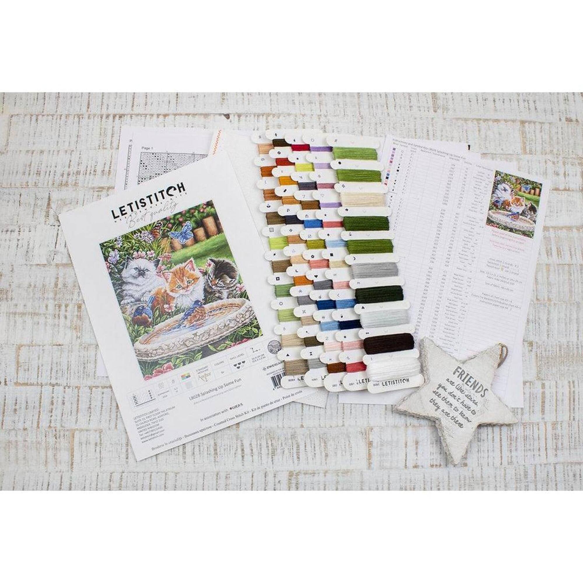 Letistitch Splashing Up Some Fun Counted Cross Stitch Kit